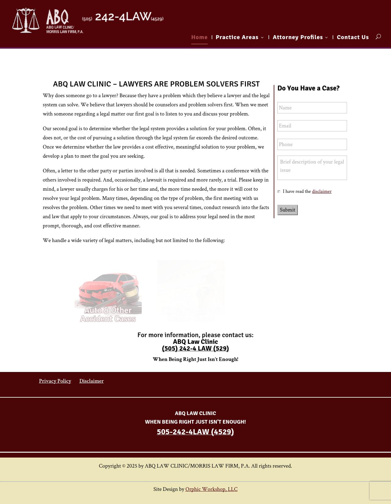 ABQ Law Clinic/Morris Law Firm PA - Albuquerque NM Lawyers
