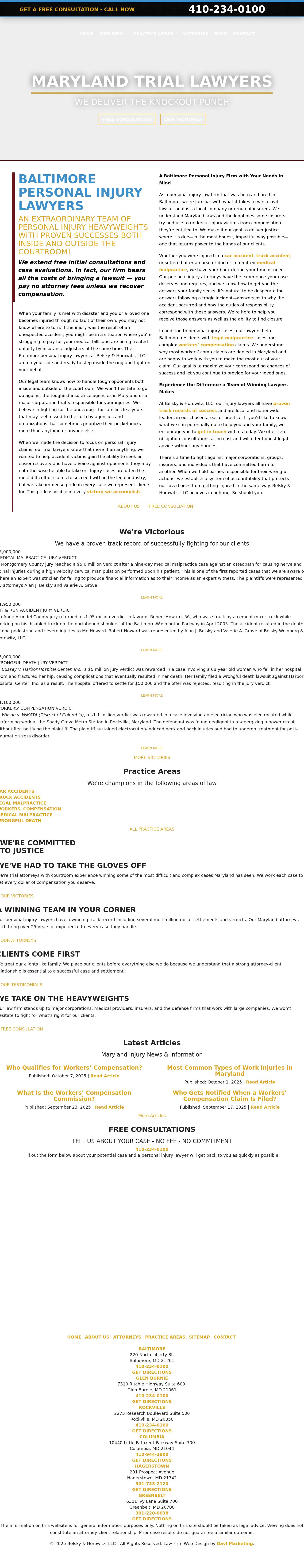 Belsky, Weinberg & Horowitz, LLC - Glen Burnie MD Lawyers