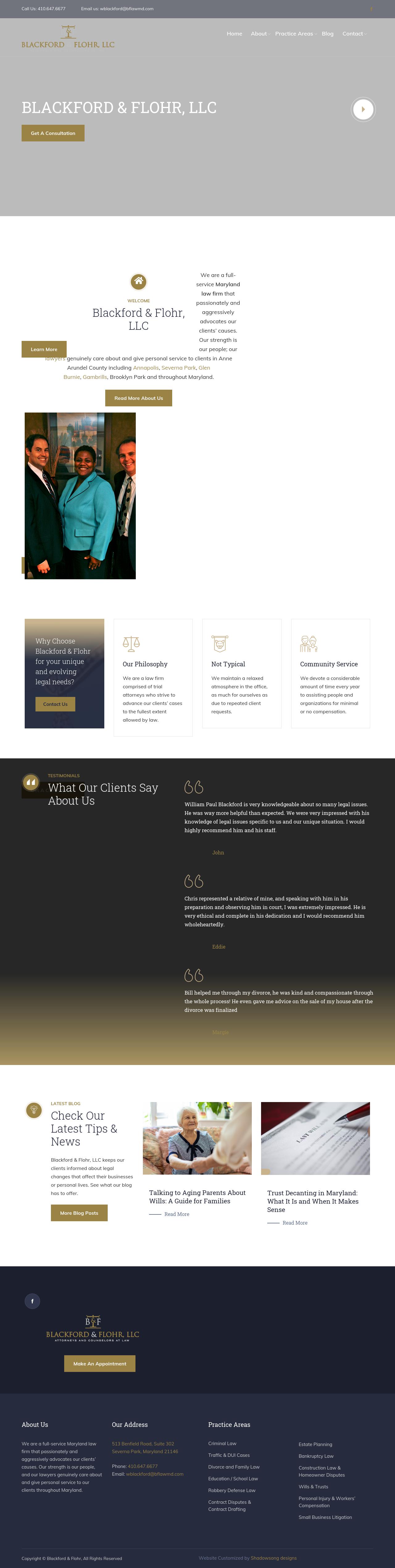 Blackford & Flohr, LLC - Towson MD Lawyers
