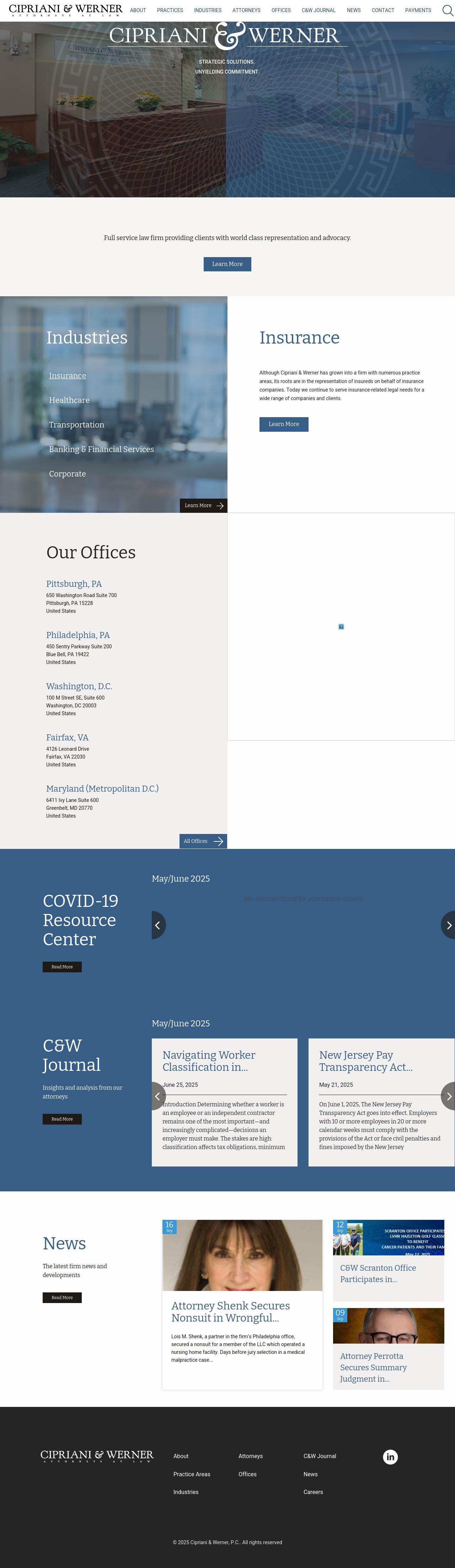 Cipriani & Werner, P.C. - Blue Bell PA Lawyers