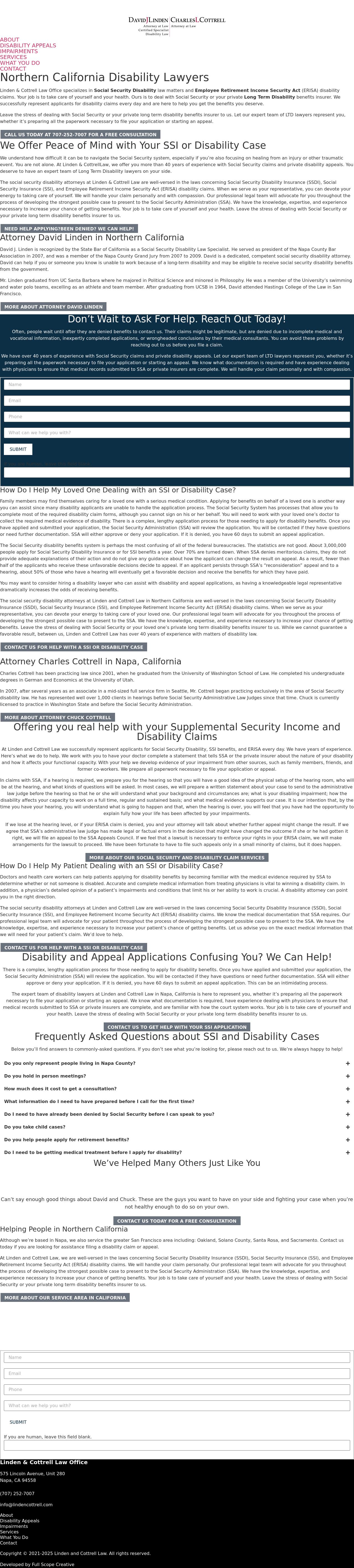 David J. Linden - Napa CA Lawyers