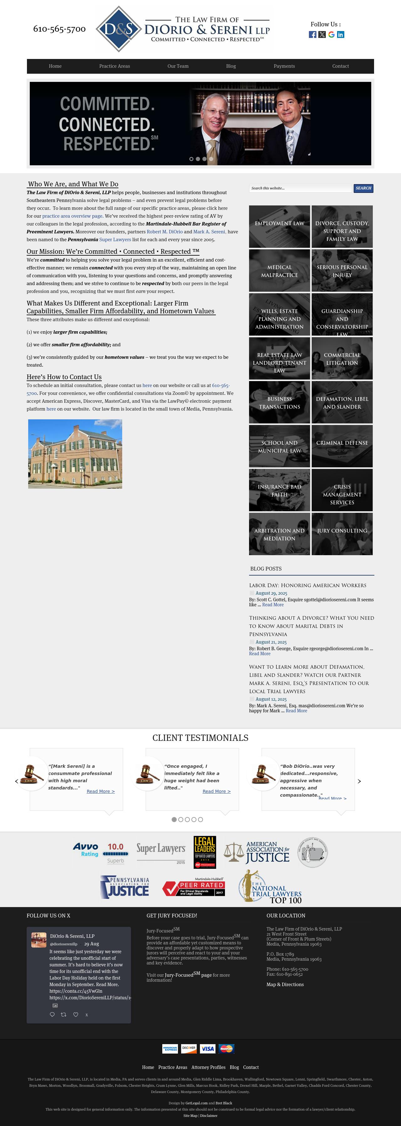 DiOrio & Sereni, LLP - Media PA Lawyers