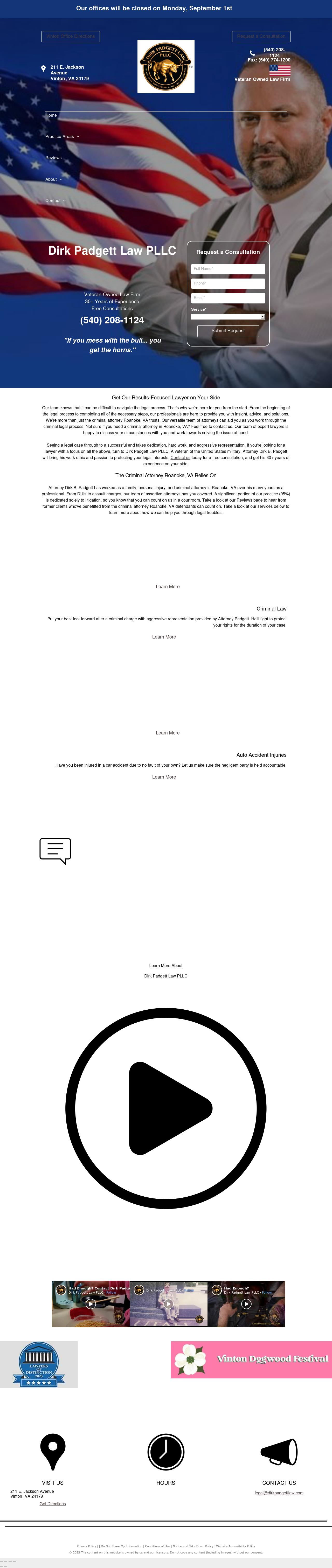 Dirk Padgett Law PLLC - Roanoke VA Lawyers