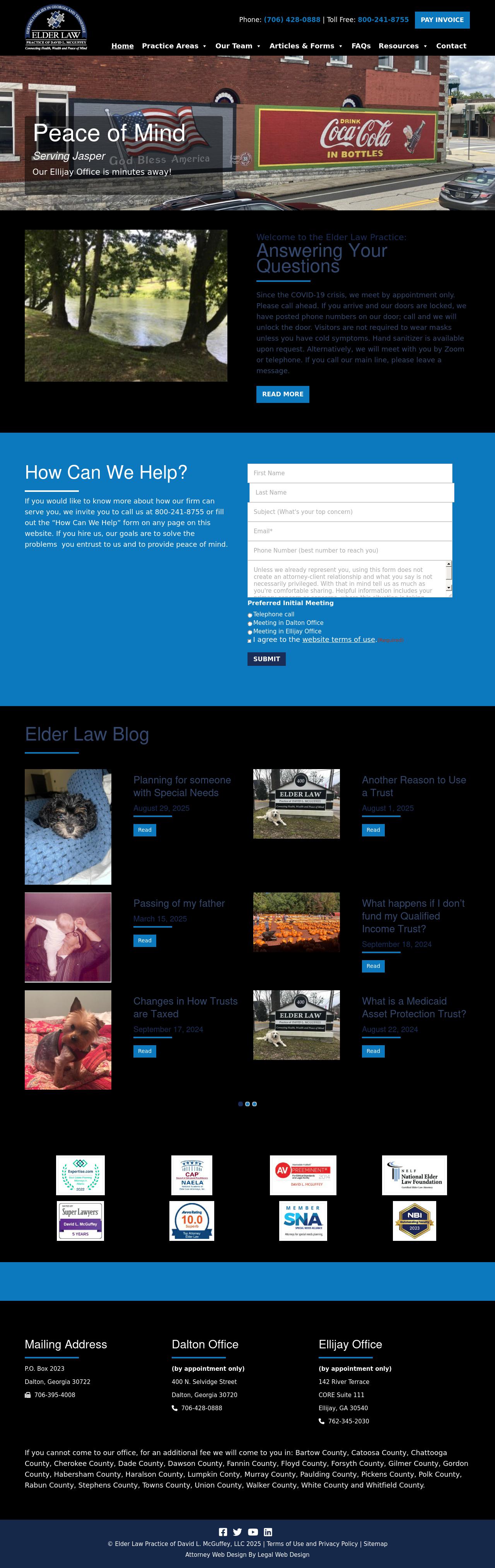Elder Law Practice of David L. McGuffey - Dalton GA Lawyers