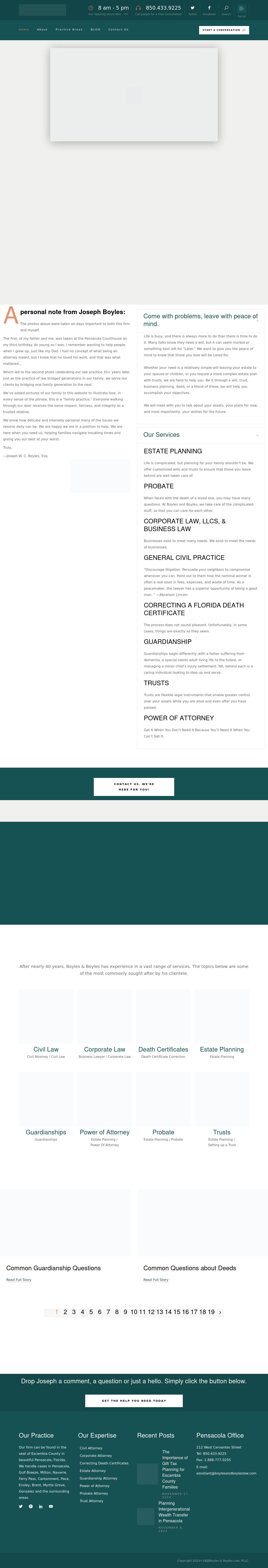 Estate Planning & Corporate Attorney Joseph Boyles, Esq. - Pensacola FL Lawyers