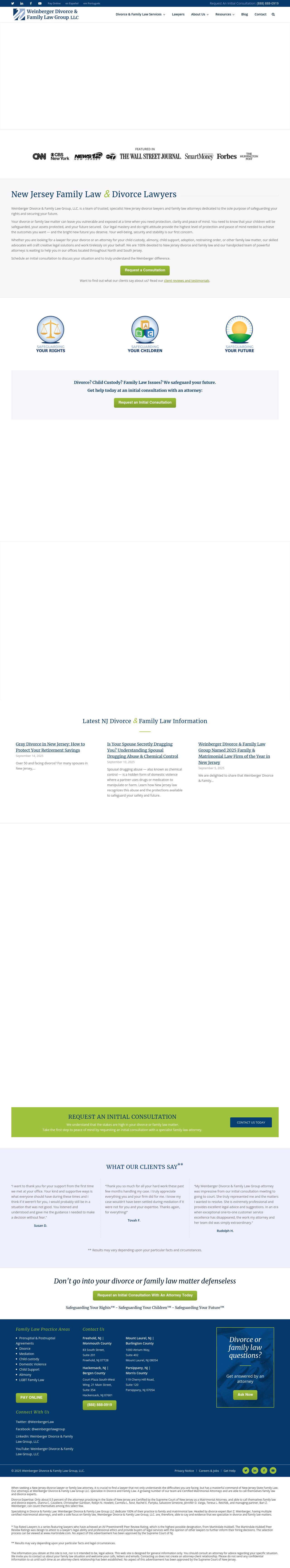 Weinberger Divorce & Family Law Group LLC - Mount Laurel NJ Lawyers