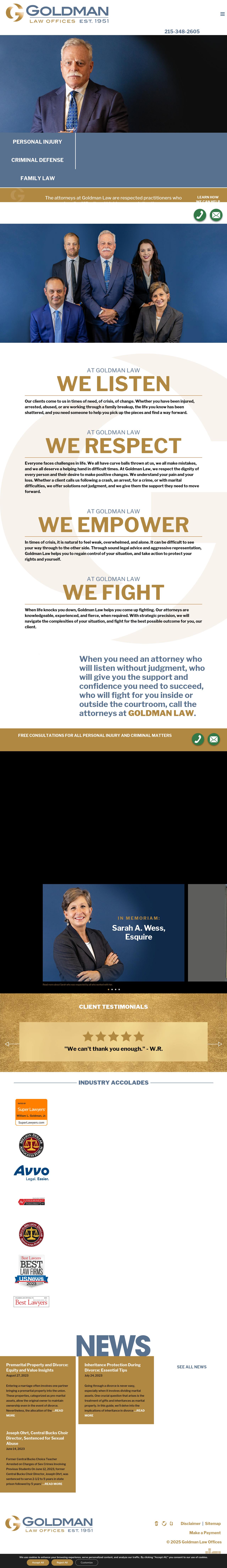 Goldman Law Offices - Doylestown PA Lawyers