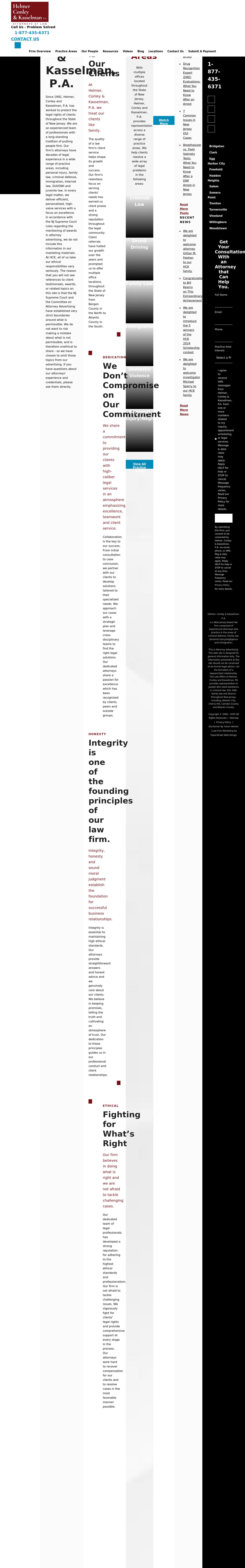 Helmer, Conley & Kasselman, P.A. - Haddon Heights NJ Lawyers