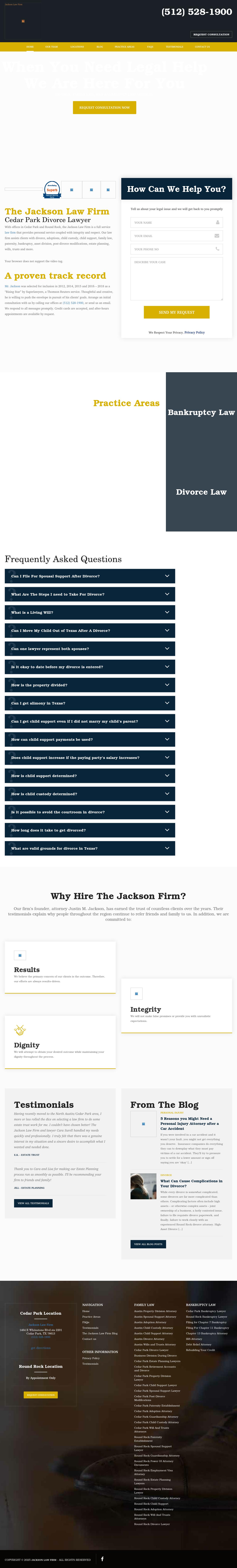 Jackson Law Firm - Cedar Park TX Lawyers