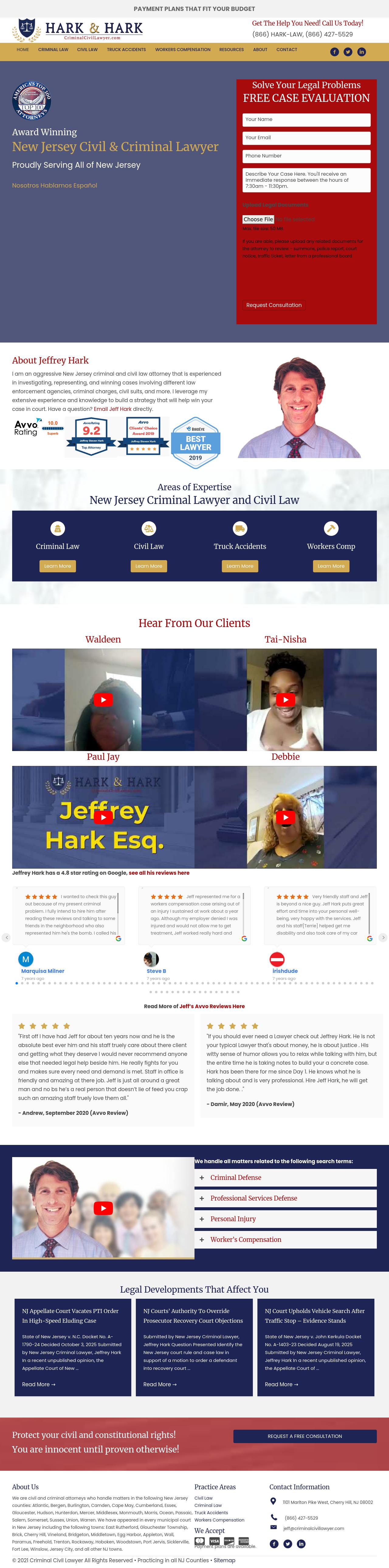 Jeffrey S. Hark - Cherry Hill NJ Lawyers