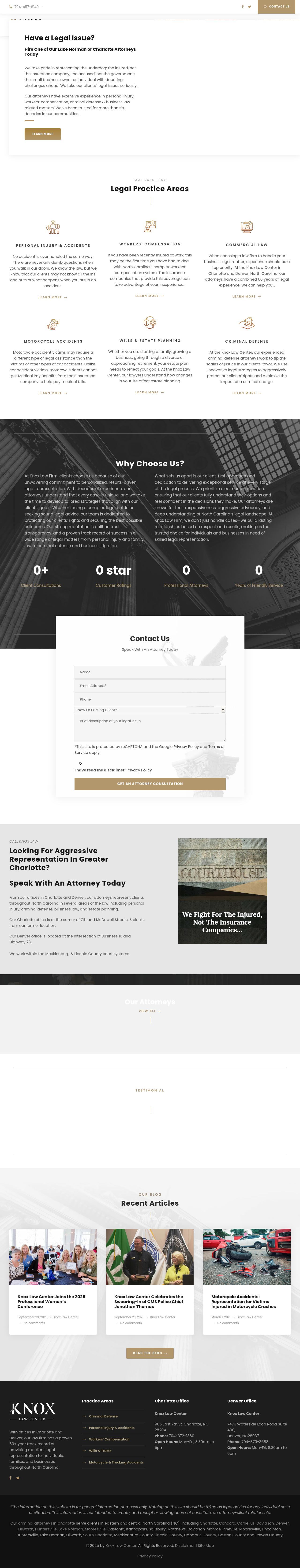 Knox Law Center - Charlotte NC Lawyers