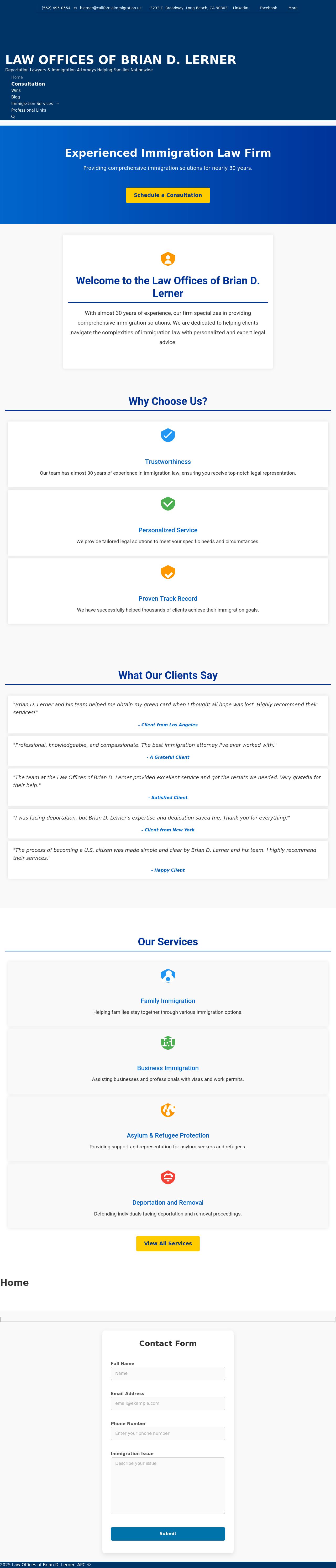 Law Offices Of Brian D. Lerner, APC - Long Beach CA Lawyers