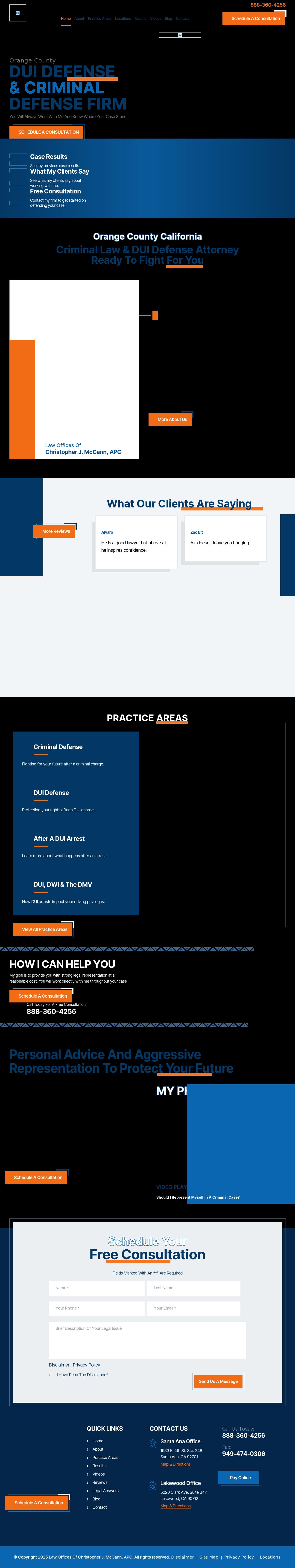 Law Offices of Christopher J. McCann - Santa Ana CA Lawyers