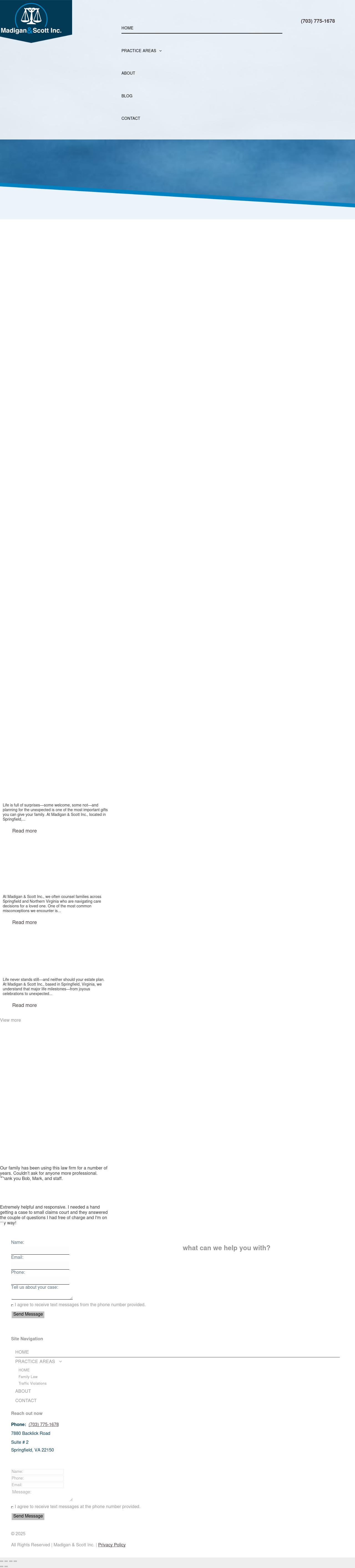 Madigan and Scott, Inc. - Springfield VA Lawyers