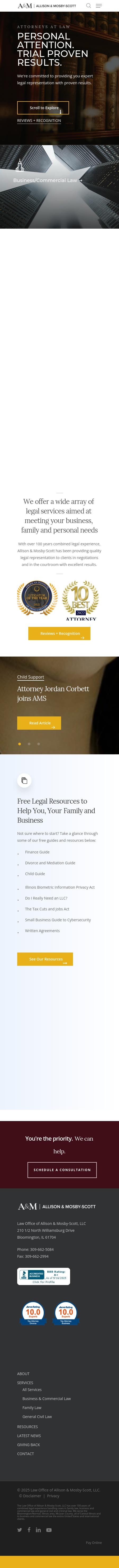Allison & Mosby-Scott Law Office - Bloomington IL Lawyers