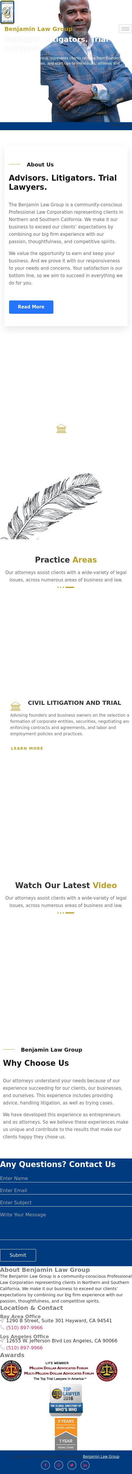 Benjamin Law Group - San Francisco CA Lawyers