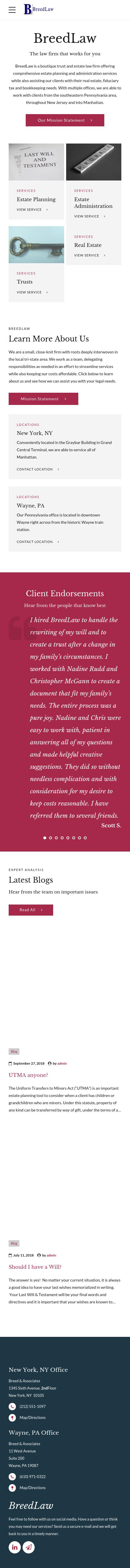 Breed & Associates - New York NY Lawyers