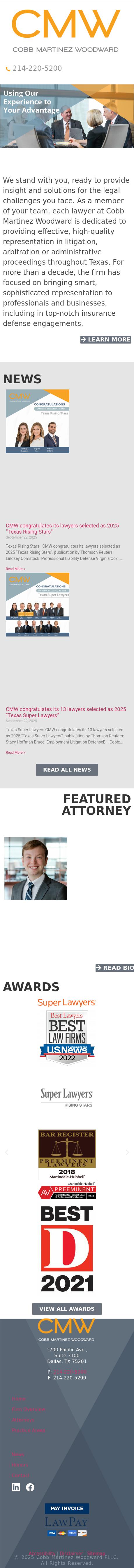 Cobb Martinez Woodward PLLC - Dallas TX Lawyers