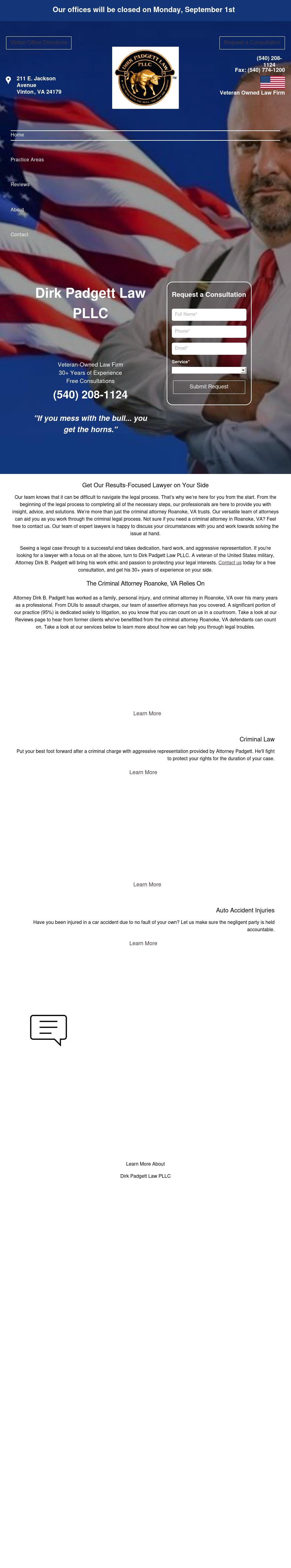 Dirk Padgett Law PLLC - Roanoke VA Lawyers