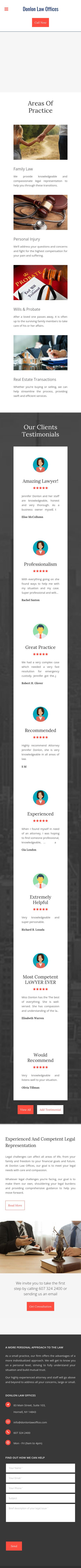 Donlon Law Offices - Hornell NY Lawyers