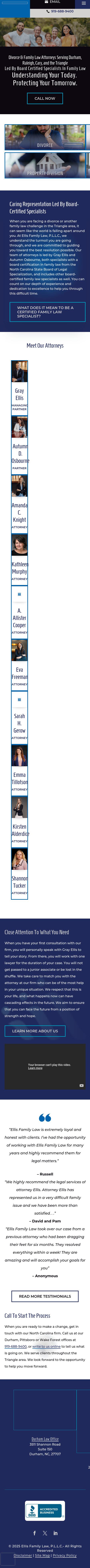 Ellis Family Law, P.L.L.C. - Durham NC Lawyers