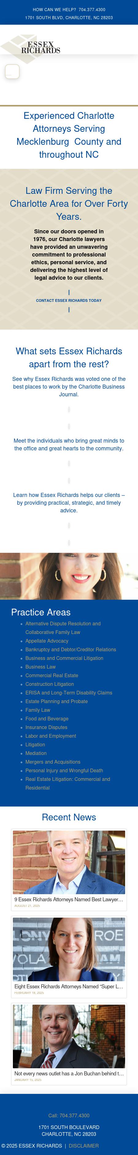 Essex Richards, P.A. - Charlotte NC Lawyers