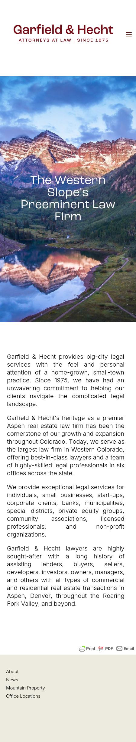 Garfield & Hecht, P.C. - Aspen CO Lawyers