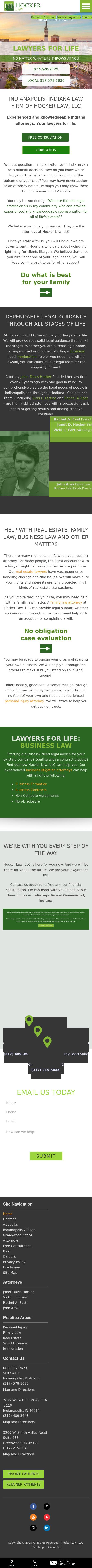 Hocker & Associates, LLC - Greenwood IN Lawyers