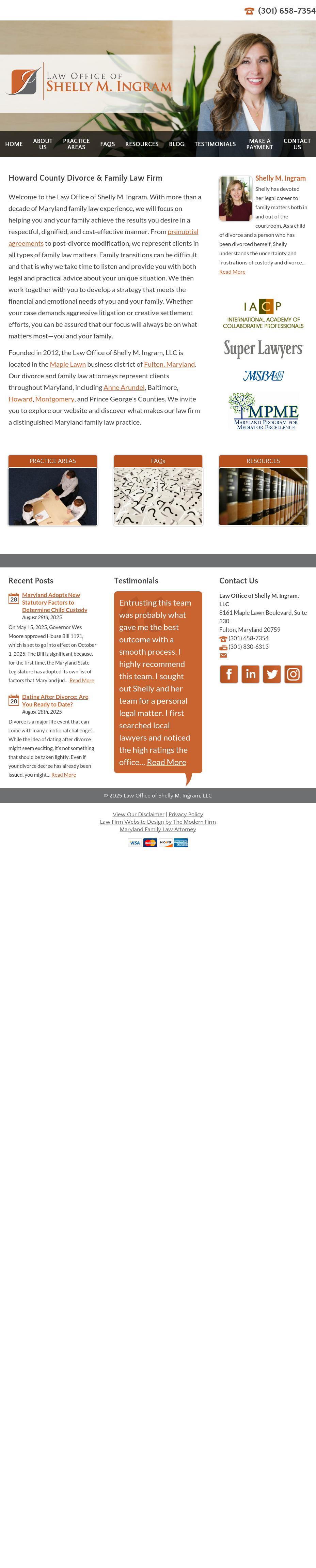 Law Office of Shelly M. Ingram, LLC - Fulton MD Lawyers