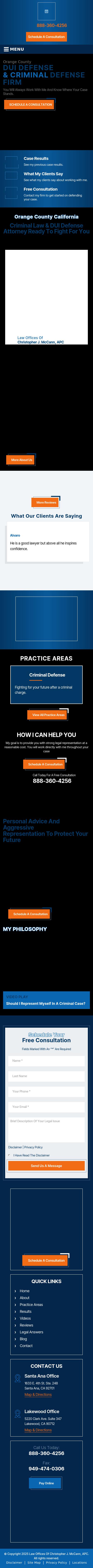 Law Offices of Christopher J. McCann - Santa Ana CA Lawyers