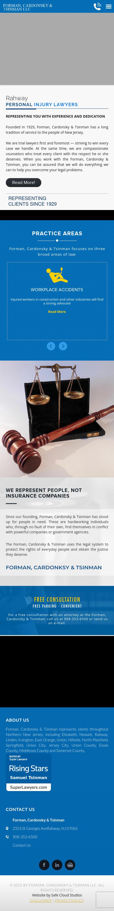 Law Offices of Forman, Cardonsky, & Lawrence - Elizabeth NJ Lawyers