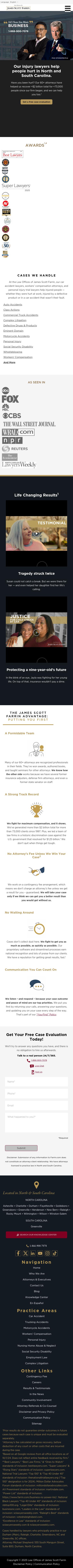 Law Offices of James Scott Farrin - Greenville NC Lawyers