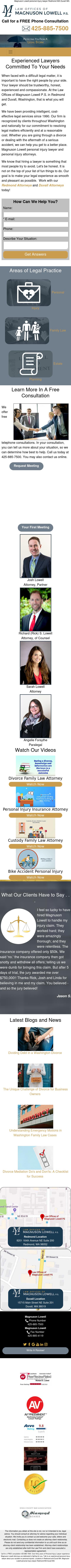 Law Offices of Magnuson Lowell P.S. - Seattle WA Lawyers
