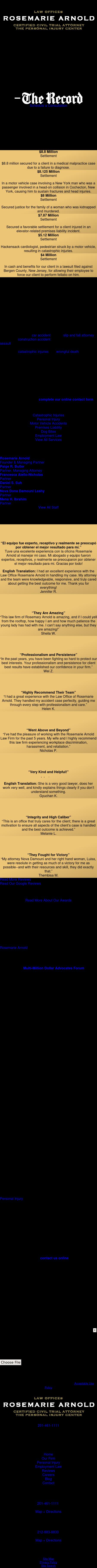 Law Offices Rosemarie Arnold - Fort Lee NJ Lawyers