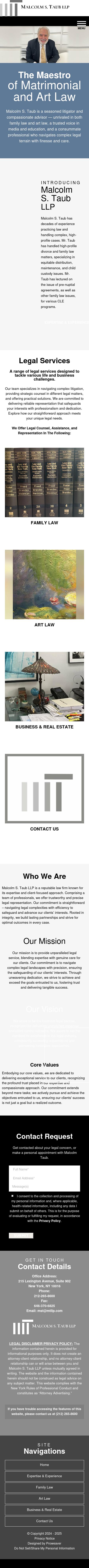 Malcolm Stephen Taub, LLP - New York NY Lawyers