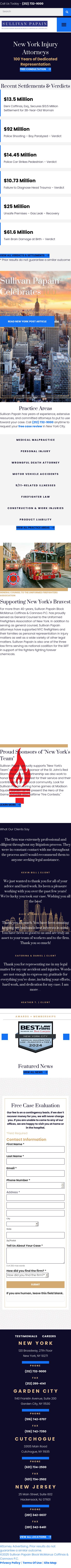 Sullivan Papain Block McGrath & Cannavo P.C. - New York NY Lawyers
