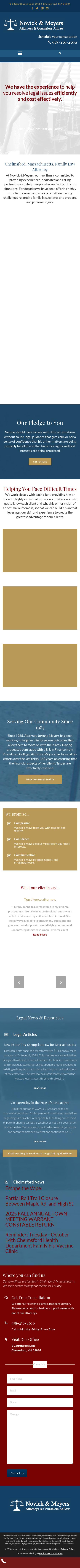 Novick & Meyers - Chelmsford MA Lawyers