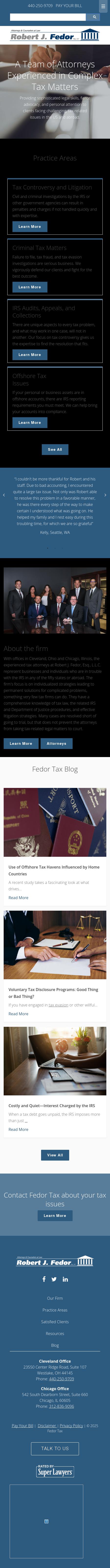 Robert J. Fedor, Esq., L.L.C. - Chicago IL Lawyers