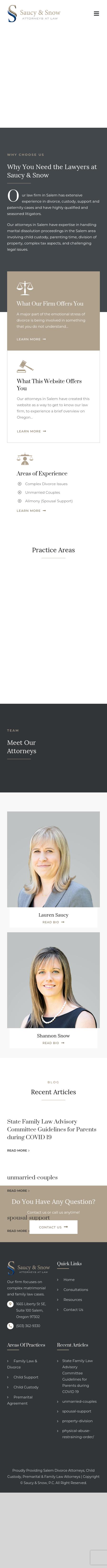 Saucy & Saucy, P.C. - Salem OR Lawyers