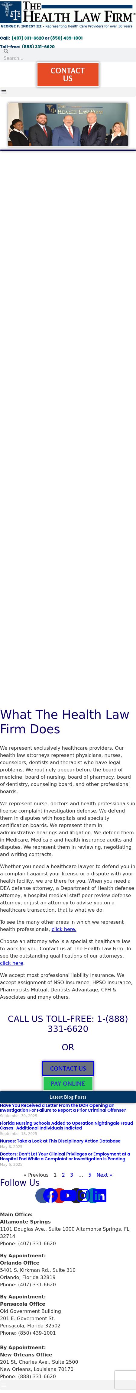 The Health Law Firm - Pensacola FL Lawyers