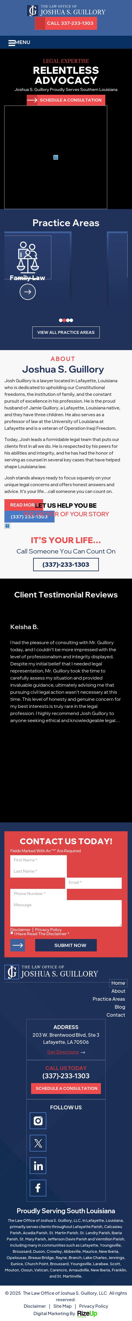 The Law Office of Joshua S. Guillory, LLC - Lafayette LA Lawyers