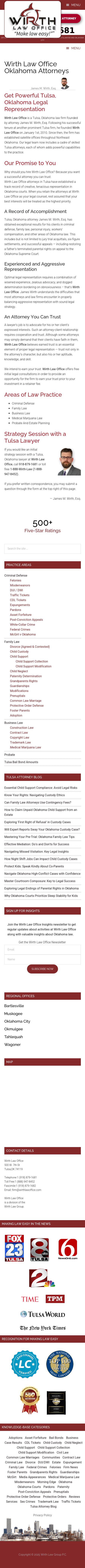 Wirth Law Office - Tulsa Attorneys - Tulsa OK Lawyers