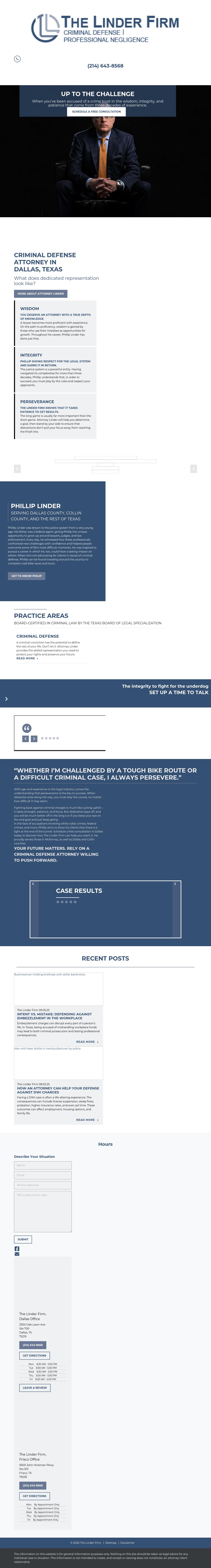 Phillip A. Linder - Dallas TX Lawyers