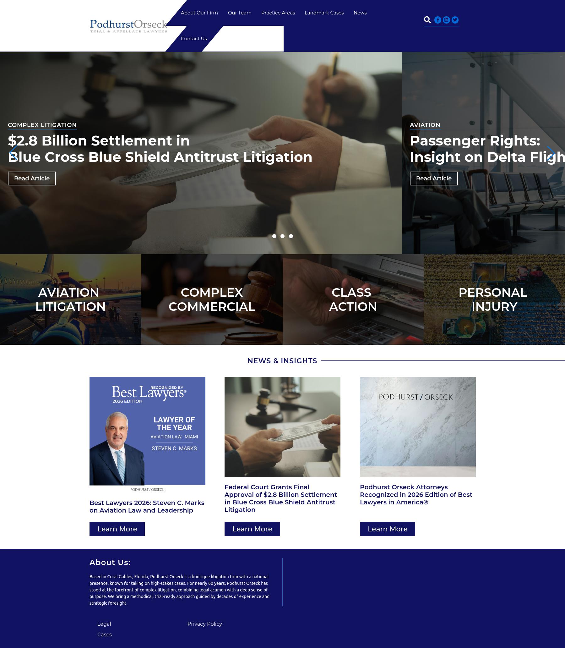 Podhurst Orseck PA - Miami FL Lawyers