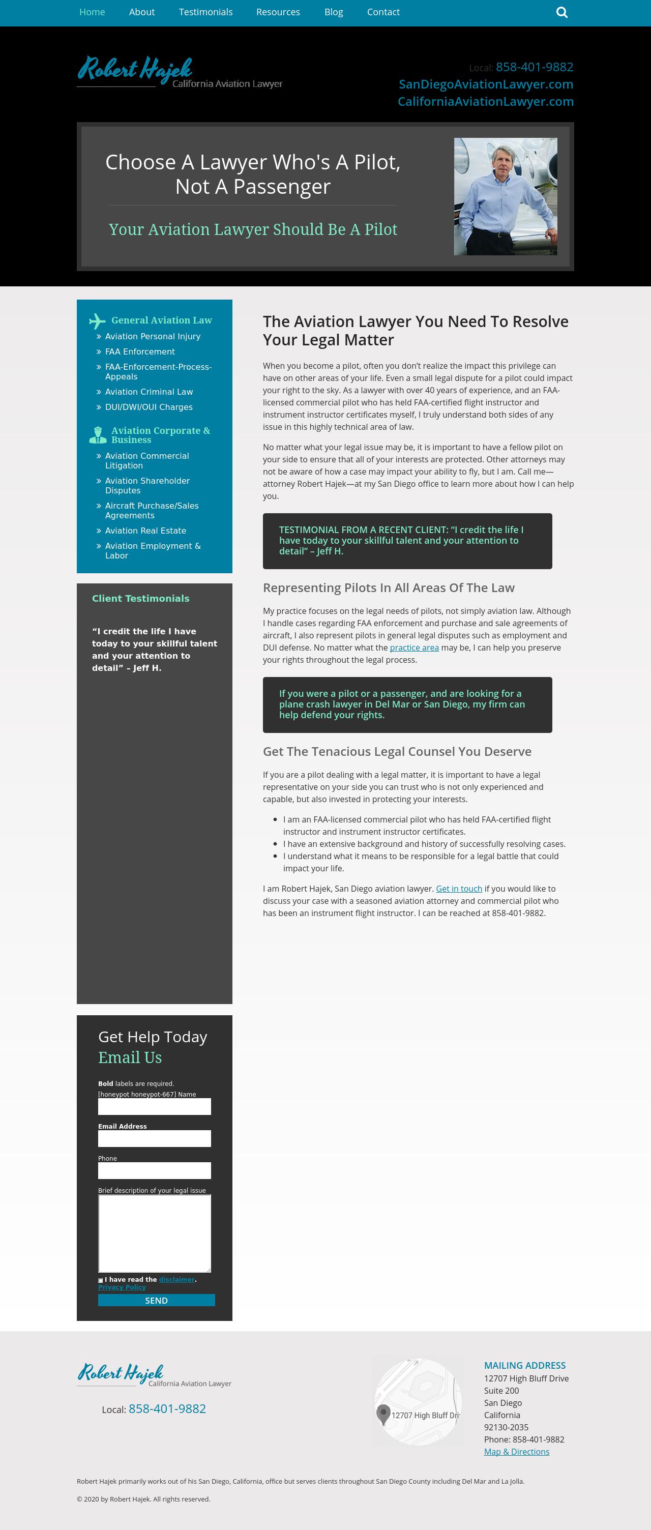 Robert Hajek - Del Mar  CA Lawyers