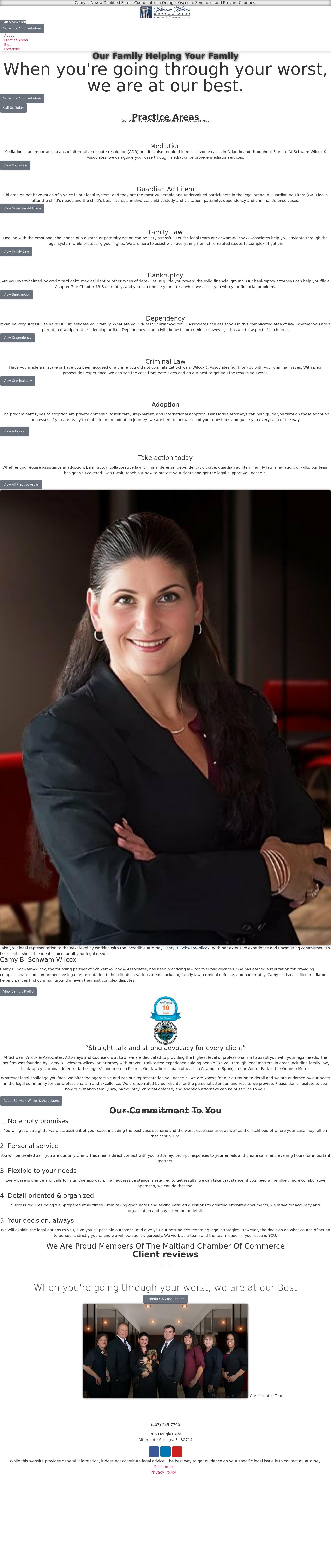 Schwam-Wilcox & Associates, Attorneys and Counselors at Law - Deltona FL Lawyers