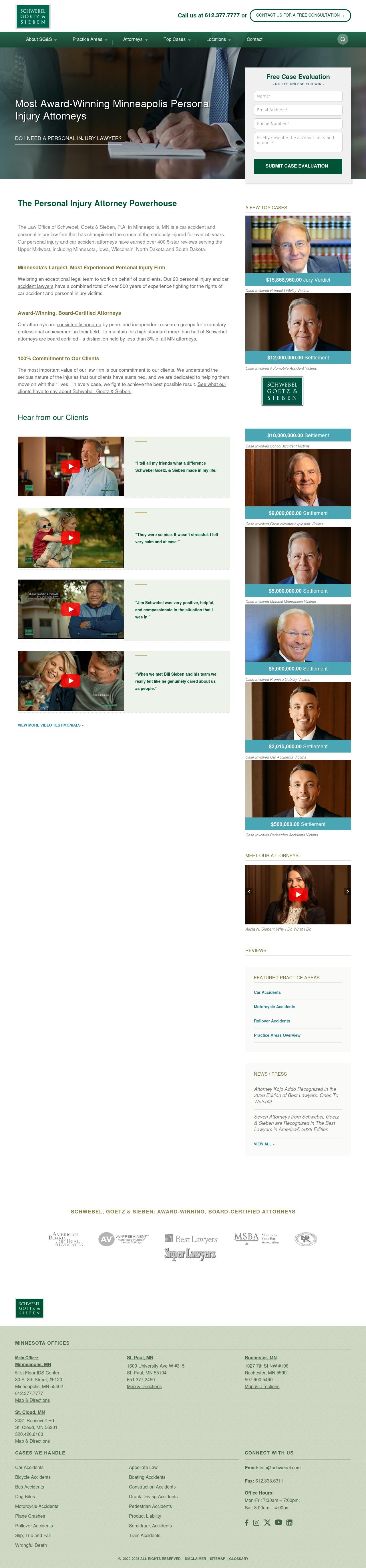 Schwebel, Goetz & Sieben, P.A. - Minneapolis MN Lawyers