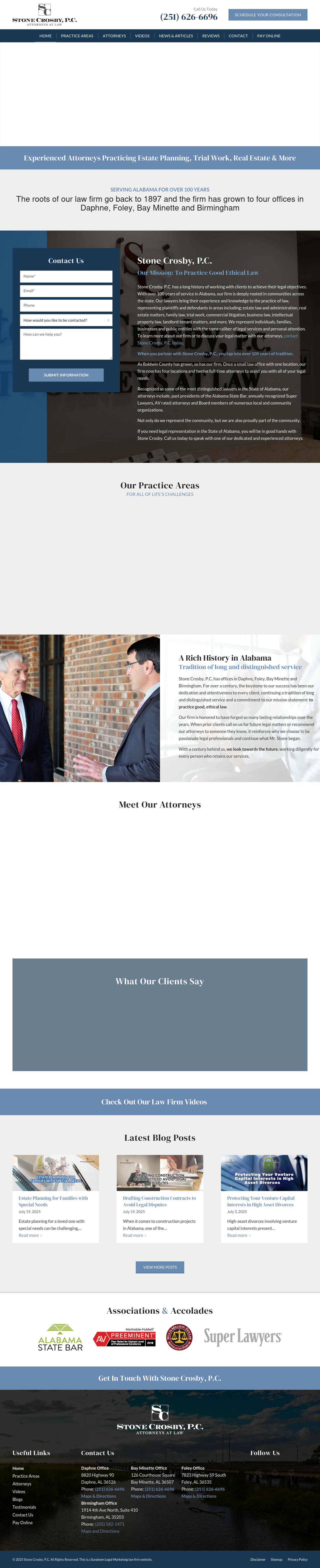 Stone, Granade & Crosby, P.C. - Bay Minette AL Lawyers