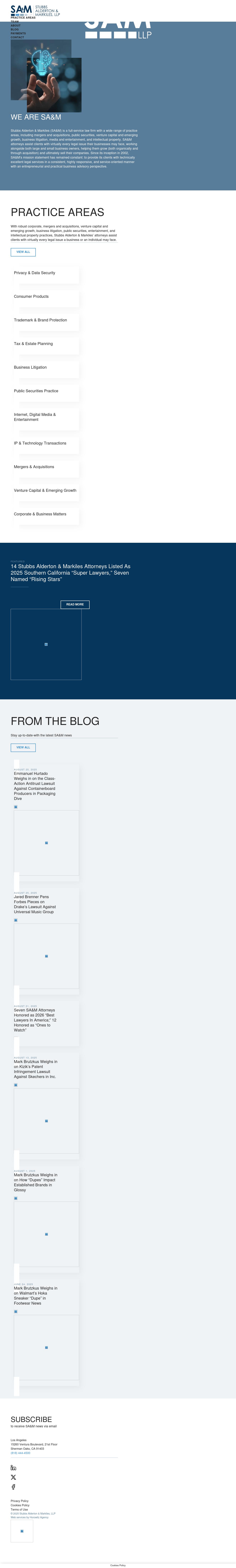 Stubbs Alderton & Markiles, LLP - Santa Monica CA Lawyers