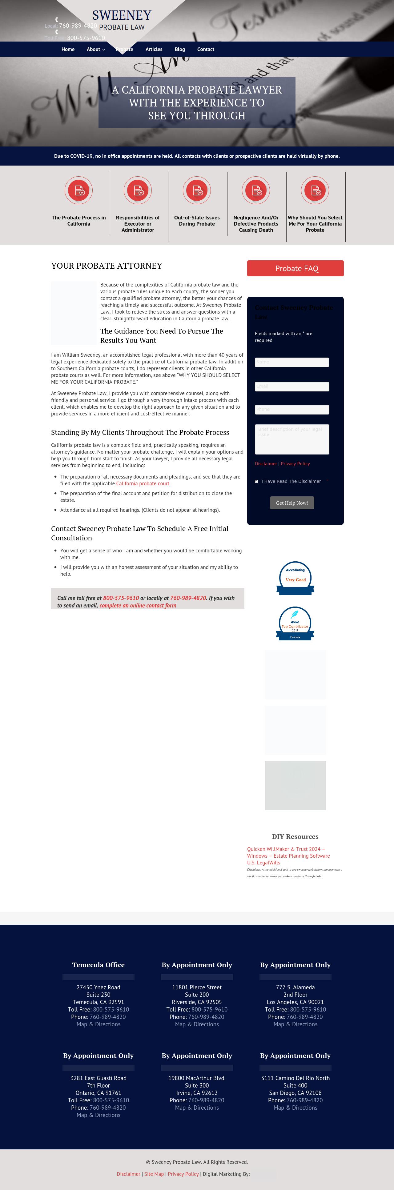 Sweeney Probate Law - Orange CA Lawyers